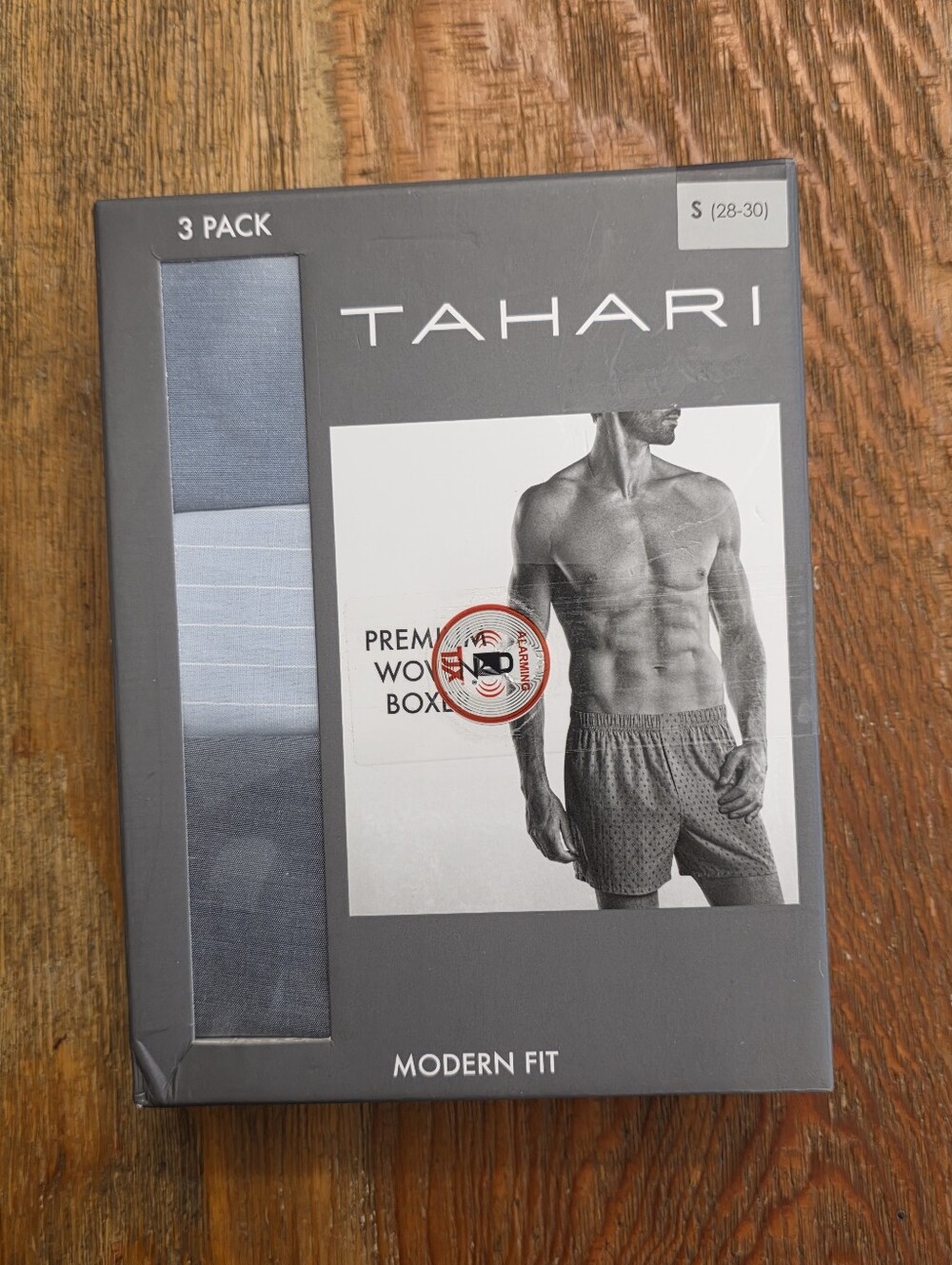 Tahari Men’s 3-Pack Boxer Briefs - Navy, Light Blue, Charcoal
